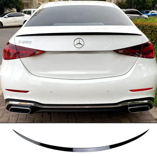 Mercedes-Benz W206 AMG vinge - Lackerad Blanksvart