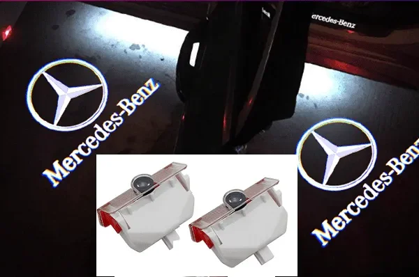 Mercedes-Benz dörrbelysning dörrlampor logo GLK 2-pack