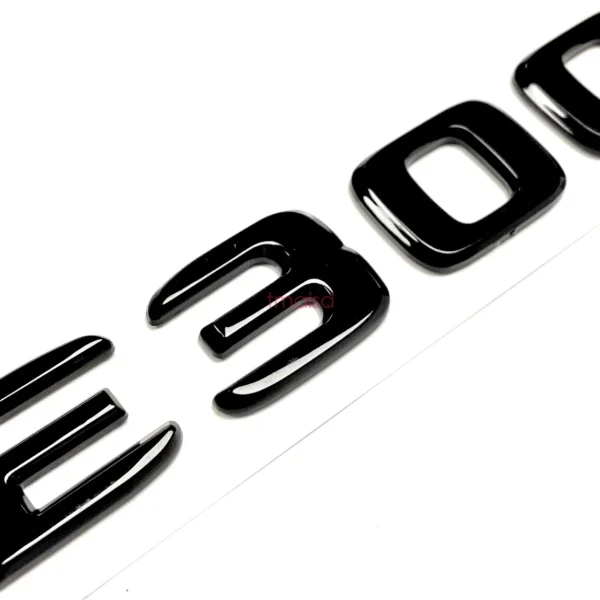 Mercedes-Benz e300 logo emblem Blanksvart