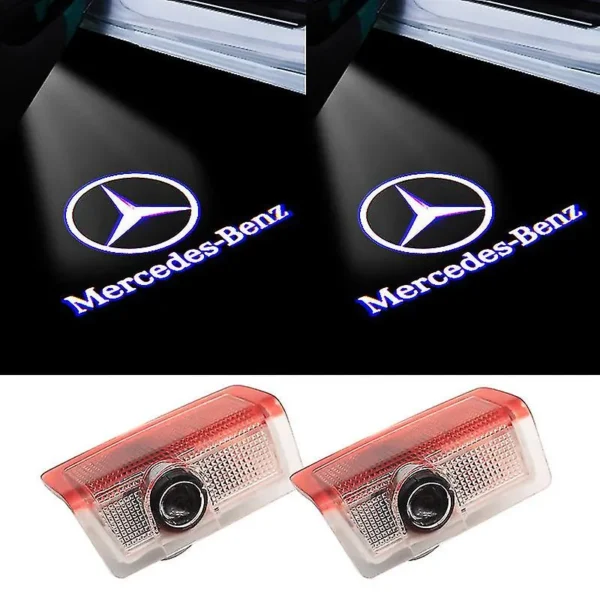 Mercedes-Benz logga dörrlampor projektor AMG 2-pack