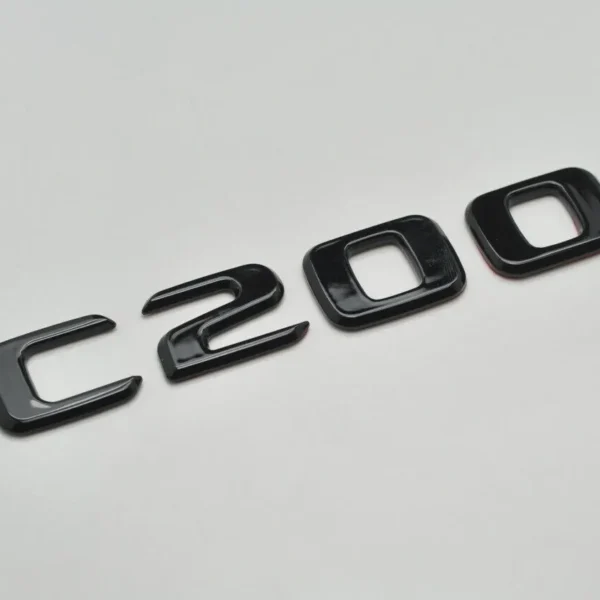 Mercedes C200 Emblem Blanksvart