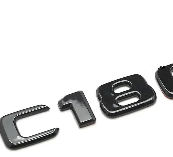Mercedes C180 Emblem Blanksvart