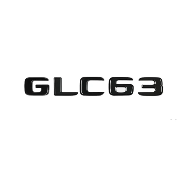 Mercedes GLC63 Emblem Blanksvart