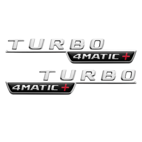 Mercedes Turbo 4matic+ Emblem 2-Pack