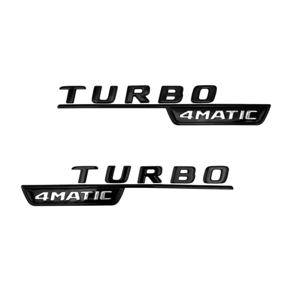 Mercedes Turbo 4matic Emblem 2-Pack