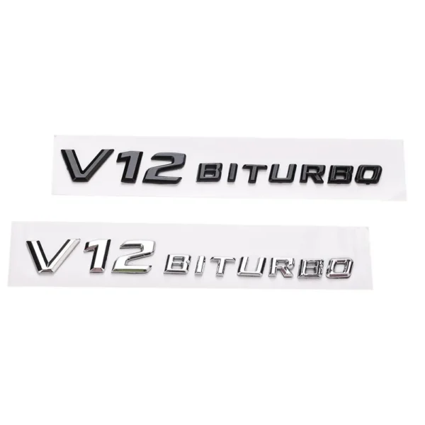 Mercedes V12 biturbo emblem 2-Pack