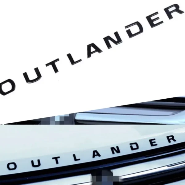 Emblem Mitsubishi outlander Blanksvart