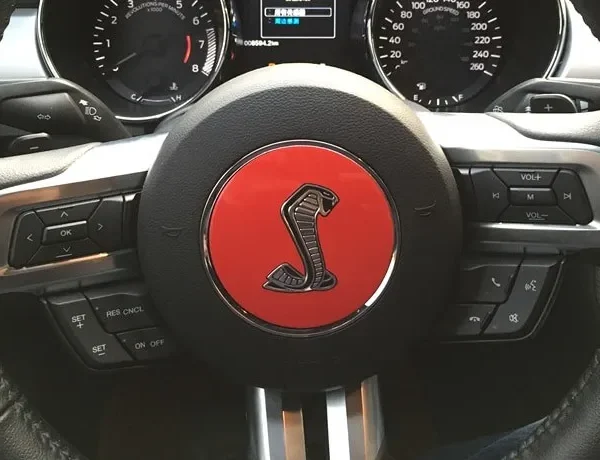 Ratt emblem Mustang Cobra 85mm Shelby