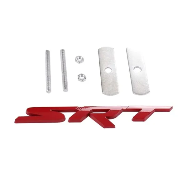 Röd Dodge SRT Grill emblem