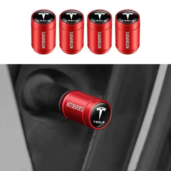 Ventilhattar Tesla Röda 4-Pack