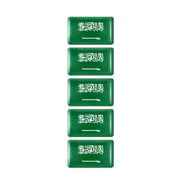 Saudiarabiens flagga Stickers 5-Pack