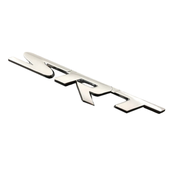 Silver Dodge SRT emblem Baklucka