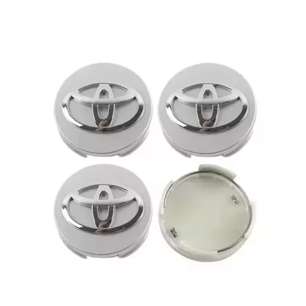 Centrumkåpor Toyota Silver 4 Pack 62mm