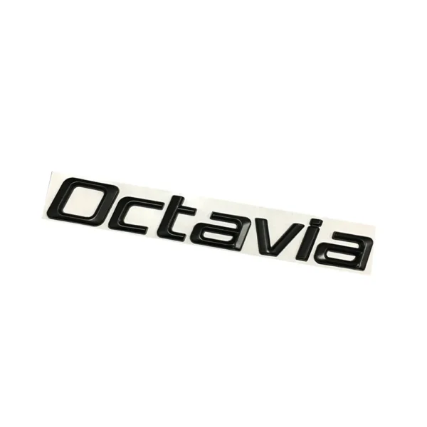 Skoda Octavia emblem bagagelucka Blanksvart