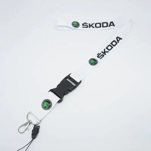 Skoda nyckelband Vit Nyckelhänge