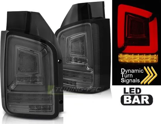 Smoke Led Baklyktesats VW T5, MULTIVAN T5 Buss, TRANSPORTER T5 Skåp