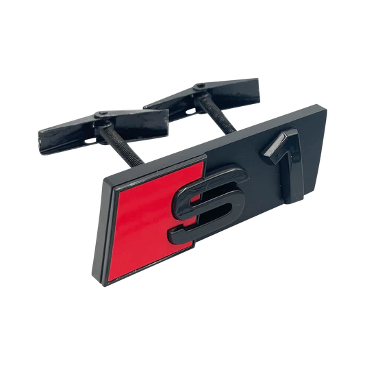 Svart Audi S1 Grill emblem