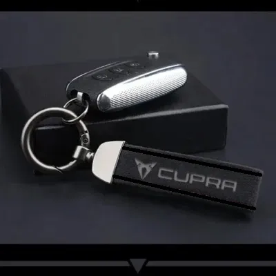 Svart Cupra Nyckelring Alcantara