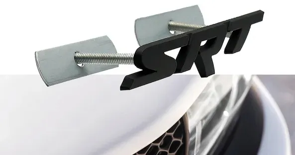 Svart Dodge SRT Grill emblem