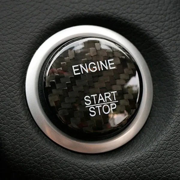 Mercedes start stop knapp kolfiber