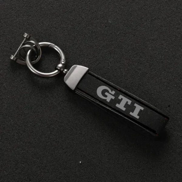 Svart Volkswagen Nyckelring Alcantara GTI