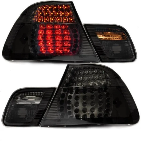 Svarta baklyktor Led Bmw E46 sedan 01-05 Face lift