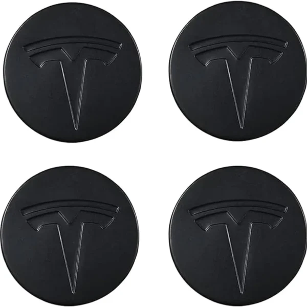 Tesla Centrumkåpor 57mm Mattsvart