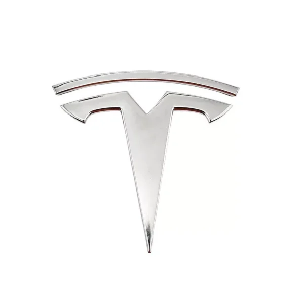 Tesla emblem Krom Bak och fram 3, Y