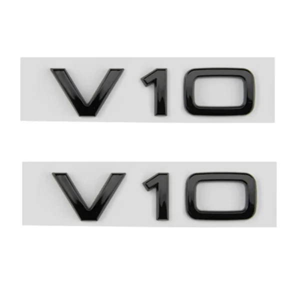 V10 Emblem i Blanksvart till Flera modeller 2-Pack