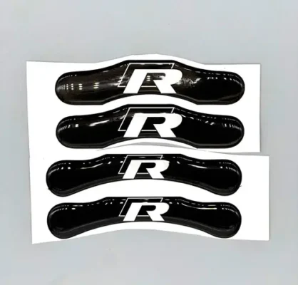 VW Dekaler R Stickers Bromsok 4-Pack