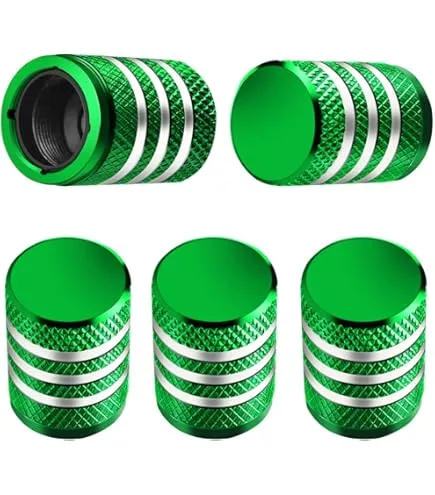 Ventilhattar Sport Metall Grön 4 Pack