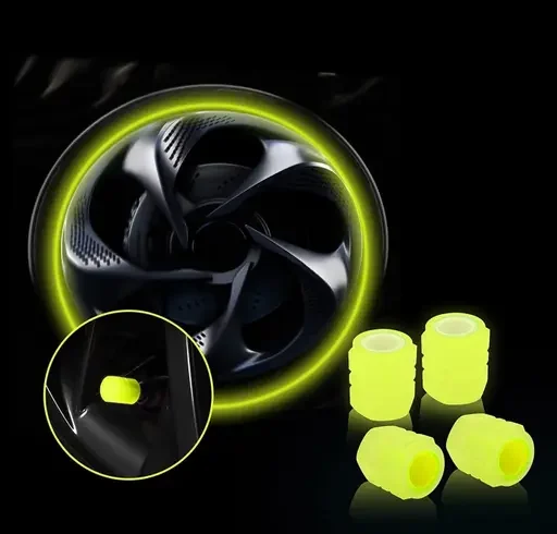 Ventilhattar självlysande neon gul