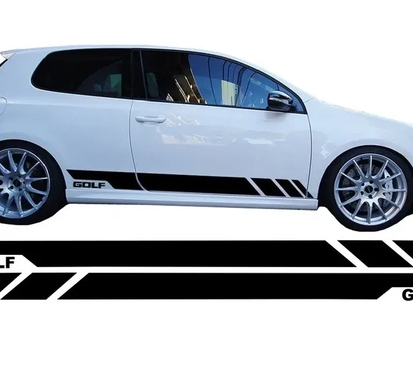 Volkswagen Golf logo Vinyl Folie Dekal