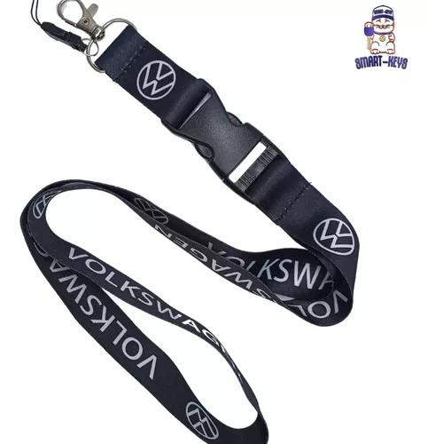 Volkswagen Nyckelband Svart Nyckelhänge