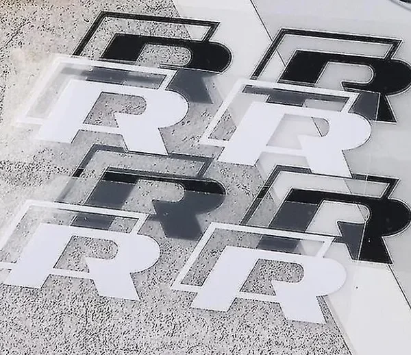 Volkswagen R Logga bromsdekaler stickers 4-Pack