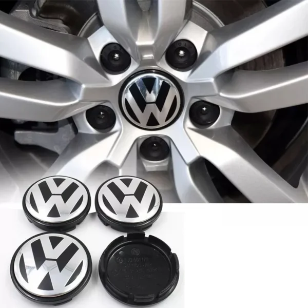 Volkswagen VW emblem centrumkåpor 4-Pack