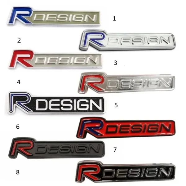 Volvo R Design emblem logo Baklucka