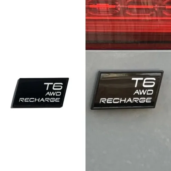 Volvo Emblem T6 Recharge Svart