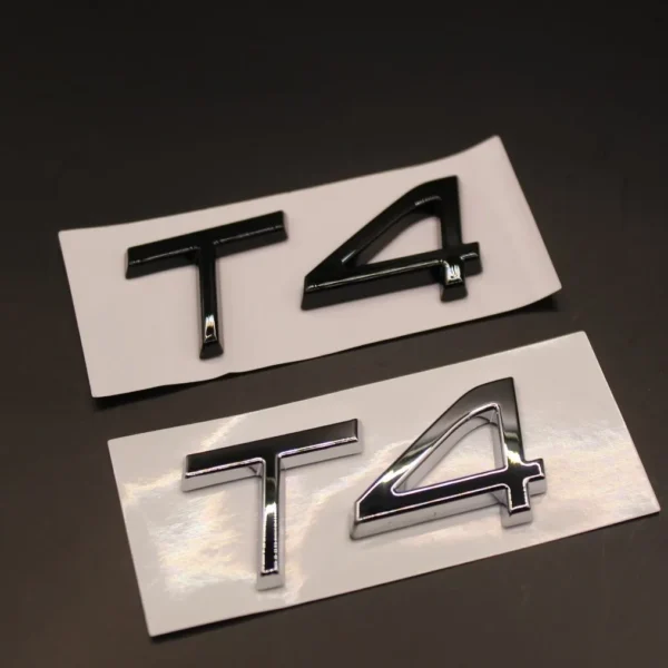 Volvo emblem T4 Svart & krom