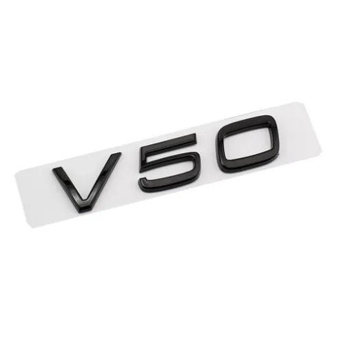 Volvo emblem V50 Svart & Krom
