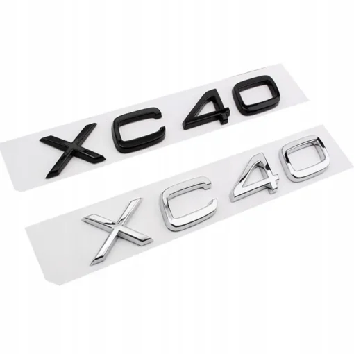 Volvo emblem XC40 Svart & Krom
