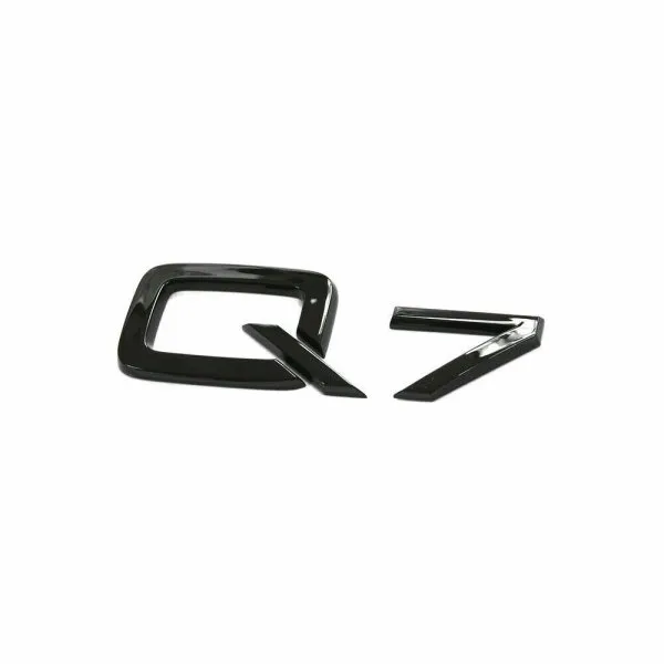 Audi Q7 emblem Silver & Svart