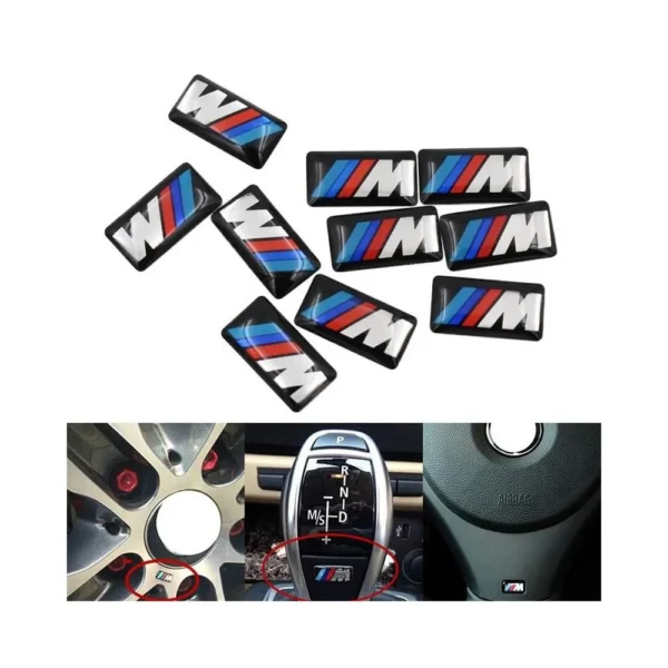 Bmw M-Tech 5X emblem till fälg och ratten