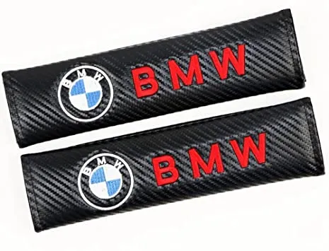 kolfiber bälteskuddar till bilen BMW