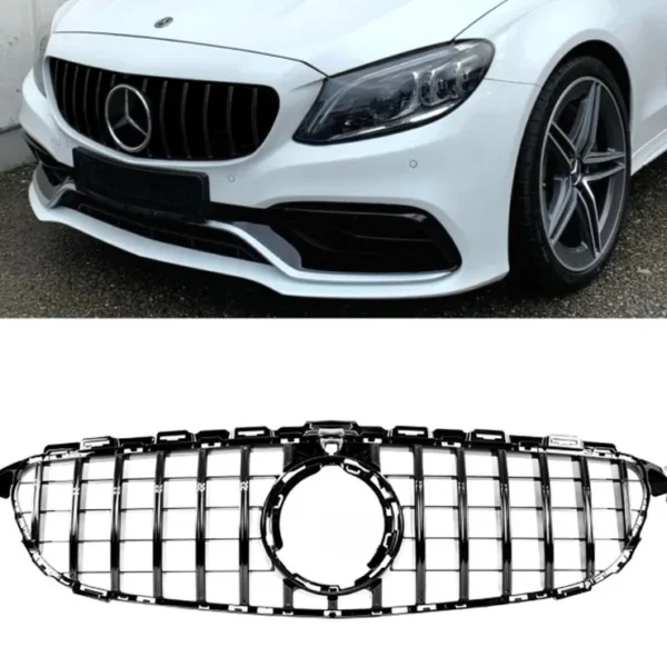 Mercedes-Benz C63 AMG Grill GTR 15-18 Svart & Krom